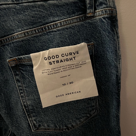 NWT - Good American GOOD CURVE STRAIGHT JEANS - Picture 6 of 7